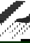 Krzesło tapicerowane VALVA LINE VELVET BLACK